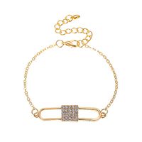 New Bracelet Love Lock Diamond Bracelet Creative Full Diamond Lock Bracelet Wholesale Nihaojewelry sku image 1