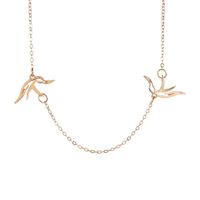 New Necklace Hollow Peace Pigeon Clavicle Chain Hollow Simple Necklace Wholesale Nihaojewelry sku image 1