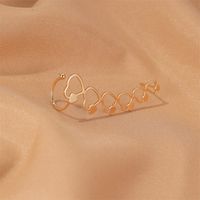 New Ear Clip Earrings Simple Stars Love Ear Hooks Non-mainstream Single Ear Clip Ear Jewelry Wholesale Nihaojewelry sku image 4