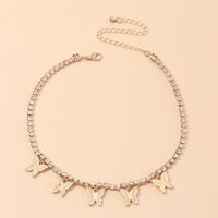 Fashion Jewelry Super Fairy Clavicle Chain Necklace Simple Single-layer Diamond Necklace Wholesale Nihaojewelry sku image 1