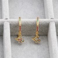 مجوهرات أقراط حار بيع الأقراط مايكرو مطعمة الزركون الحب أقراط الجملة Nihaojewelry sku image 2