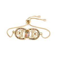 Trendy New Products Jewelry Micro-set Zircon Adjustable Ladies Bracelet Wholesale Nihaojewelry sku image 5