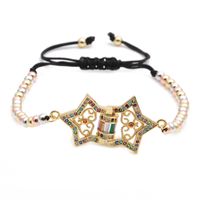 Trendy New Products Jewelry Micro-set Zircon Copper Adjustable Ladies Bracelet Wholesale Nihaojewelry sku image 4
