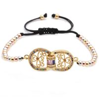 Trendy New Products Jewelry Micro-set Zircon Copper Adjustable Ladies Bracelet Wholesale Nihaojewelry sku image 5