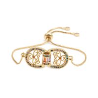 Trendy New Products Jewelry Micro-set Zircon Adjustable Ladies Bracelet Wholesale Nihaojewelry sku image 8