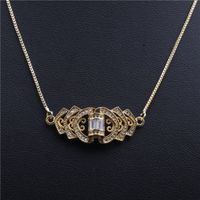Fashion Jewelry Micro-set Zircon Arrow Five-star Triangle Necklace Ladies Necklace Wholesale Nihaojewelry sku image 2