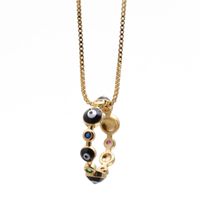 مجوهرات مايكرو-مجموعة الزركون حلقة قلادة السيدات قلادة النحاس قلادة الجملة Nihaojewelry sku image 2