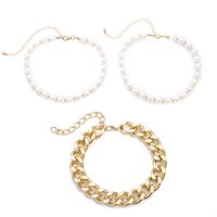 Creative Jewelry Fashion Exaggerated Imitation Pearl Multi-layer Necklace Simple Chain Wholesale Nihaojewelry sku image 1