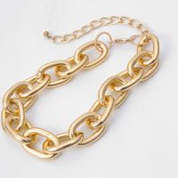 Creative Jewelry Simple Punk Exaggerated Cross Chain Aluminum Chain Necklace Ornament Wholesale Nihaojewelry sku image 1