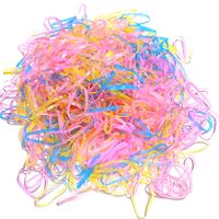 3000 Pieces Of Korean Large Circle Disposable Rubber Band Simple Hair Scrunchies Hair Accessories Wholesale Nihaojewelry main image 6