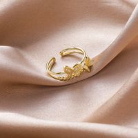 Butterfly Ring Fashion Retro Opening Index Finger Ring Wholesale Nihaojewelry main image 4
