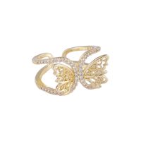 Butterfly Ring Fashion Retro Opening Index Finger Ring Wholesale Nihaojewelry main image 3