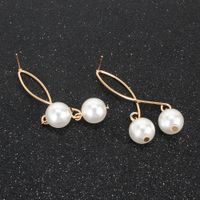 الأقراط الشخصية الأوروبية والأمريكية عبر الحدود Fauxpearl Earrings السيدة آذان اللؤلؤ والأقراط F7280 main image 5