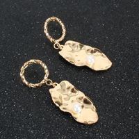 Simple Retro Alloy Geometric Earrings Drop Metal Earrings Wholesale Nihaojewelry main image 3