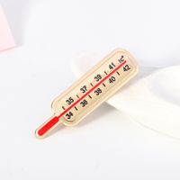 Hot-selling Creative Cartoon Medical Thermometer Alloy Drop Oil Corsage Accessories Wholesale Nihaojewelry main image 6