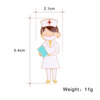 Hot Sale Fashion Corsage Nurse Girl Oil Drop Brooch  Wholesale Nihaojewelry main image 6