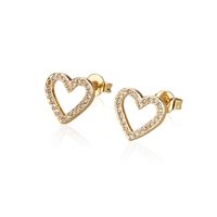 Heart-shaped Necklace Set Hot Sale New Gold-plated Zircon Stud Earrings Wholesale Nihaojewelry main image 6