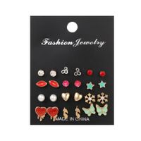 Sexy Lips Earrings Set Short Earrings Jewelry Alloy Drip Simple Fashion Earrings Wholesale Nihaojewelry main image 3