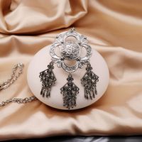 Silver Ethnic Style Pendant Tassel Pendant Necklace Retro Ethnic Style Necklace Wholesale Nihaojewelry main image 4