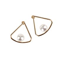 New Earrings Exaggerated Pearl 18k Real Gold Plating S925 Silver Needle Earrings Wholesale Nihaojewelry main image 6