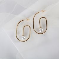 New Popular Earrings S925 Silver Needle Earrings Real Gold Plating Simple Earrings Wholesale Nihaojewelry main image 3