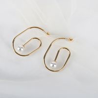 New Popular Earrings S925 Silver Needle Earrings Real Gold Plating Simple Earrings Wholesale Nihaojewelry main image 5