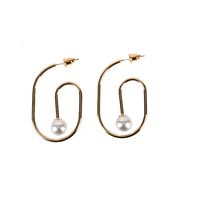 New Popular Earrings S925 Silver Needle Earrings Real Gold Plating Simple Earrings Wholesale Nihaojewelry main image 6
