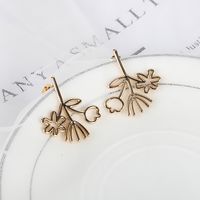 New Popular Earrings Korean Earrings 925 Silver Copper Pieces Flower Earrings Wholesale Nihaojewelry main image 4
