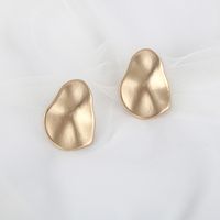 Popular New S925 Silver Needle Earrings Korean Small Round Fan Earrings Wholesale Nihaojewelry main image 3