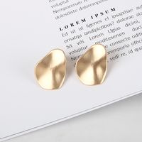 Popular New S925 Silver Needle Earrings Korean Small Round Fan Earrings Wholesale Nihaojewelry main image 4