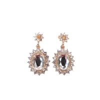 New Popular Korean Jewelry S925 Silver Needle Crystal Earrings Stud Earrings Wholesale Nihaojewelry main image 6