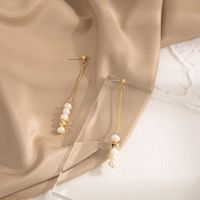 New Popular Jewelry Earrings Korea Earrings S925 Silver Needle Pearl Earrings Wholesale Nihaojewelry main image 1
