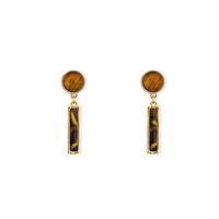 Popular New Products Earrings Exotic Fashion Exquisite Tiger Eye Jewelry Simple Long Retro Earrings Wholesale Nihaojewelry main image 6