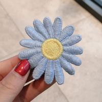 Daisy Hairpin Knitted Girl Simple Bangs Clip Back Head Clip Broken Hair Clip Wholesale Nihaojewelry sku image 3