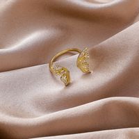 Butterfly Ring Fashion Retro Opening Index Finger Ring Wholesale Nihaojewelry sku image 2