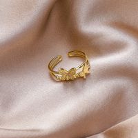 Butterfly Ring Fashion Retro Opening Index Finger Ring Wholesale Nihaojewelry sku image 1