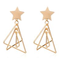 Bohemian Retro Alloy Geometric Gold Earrings Fashion Earrings Wholesale Nihaojewelry sku image 1