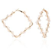 Fashion Alloy Diamond Earrings Exaggerated Simple Diamond Crystal Earrings Wholesale Nihaojewelry sku image 1