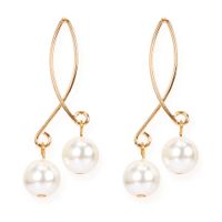 الأقراط الشخصية الأوروبية والأمريكية عبر الحدود Fauxpearl Earrings السيدة آذان اللؤلؤ والأقراط F7280 sku image 1