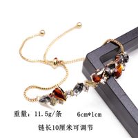 Color Drop Diamond Adjustable Bracelet Simple New Bracelet Wholesale Nihaojewelry sku image 1