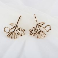 New Popular Earrings Korean Earrings 925 Silver Copper Pieces Flower Earrings Wholesale Nihaojewelry sku image 1