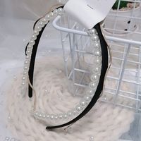Three-piece Headband South Korea Simple Exquisite Pearl Head Buckle Korean Wave Hair Hoop Wholesale Nihaojewelry sku image 1