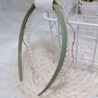 Three-piece Headband South Korea Simple Exquisite Pearl Head Buckle Korean Wave Hair Hoop Wholesale Nihaojewelry sku image 4