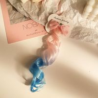 Bowknot Colorful Gradient Wig Clip Children's Headdress Wig Braid Head Lace Clip Ponytail Wholesale Nihaojewelry main image 3