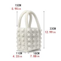 New Pearl Bag Woven Handbag Handmade Beaded Bag Wholesale Nihaojewelry main image 6