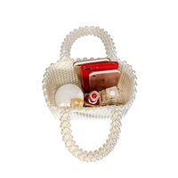 New Ladies Pearl Bag Fashion Handbag Hand-beaded Woven Bag Wholesale Nihaojewelry main image 4