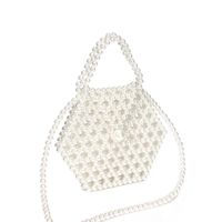 New Pearl Bag Hand-woven Bag Portable Messenger Bag Mobile Phone Bag Wholesale Nihaojewelry main image 2