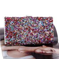 New Ladies Party Dress Banquet Bag Clutch Bag Small Square Bag Wholesale Nihaojewelry main image 4