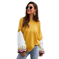 Fashion Women's New  Autumn And Winter Knitted Stitching Top Sweater Wholesale Nihaojewelry main image 3