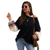 Fashion Women's New  Autumn And Winter Knitted Stitching Top Sweater Wholesale Nihaojewelry main image 4